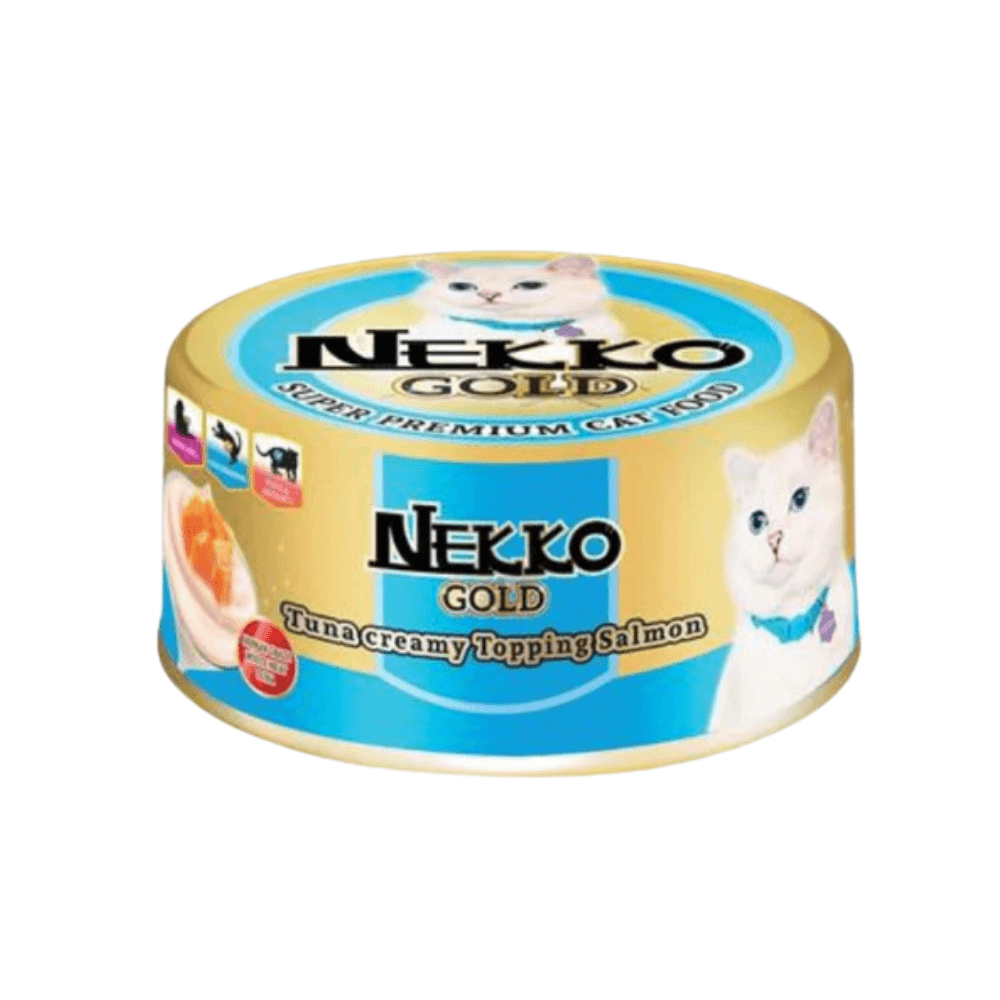 Nekko Gold Canned Tuna Creamy Topping Salmon 85g