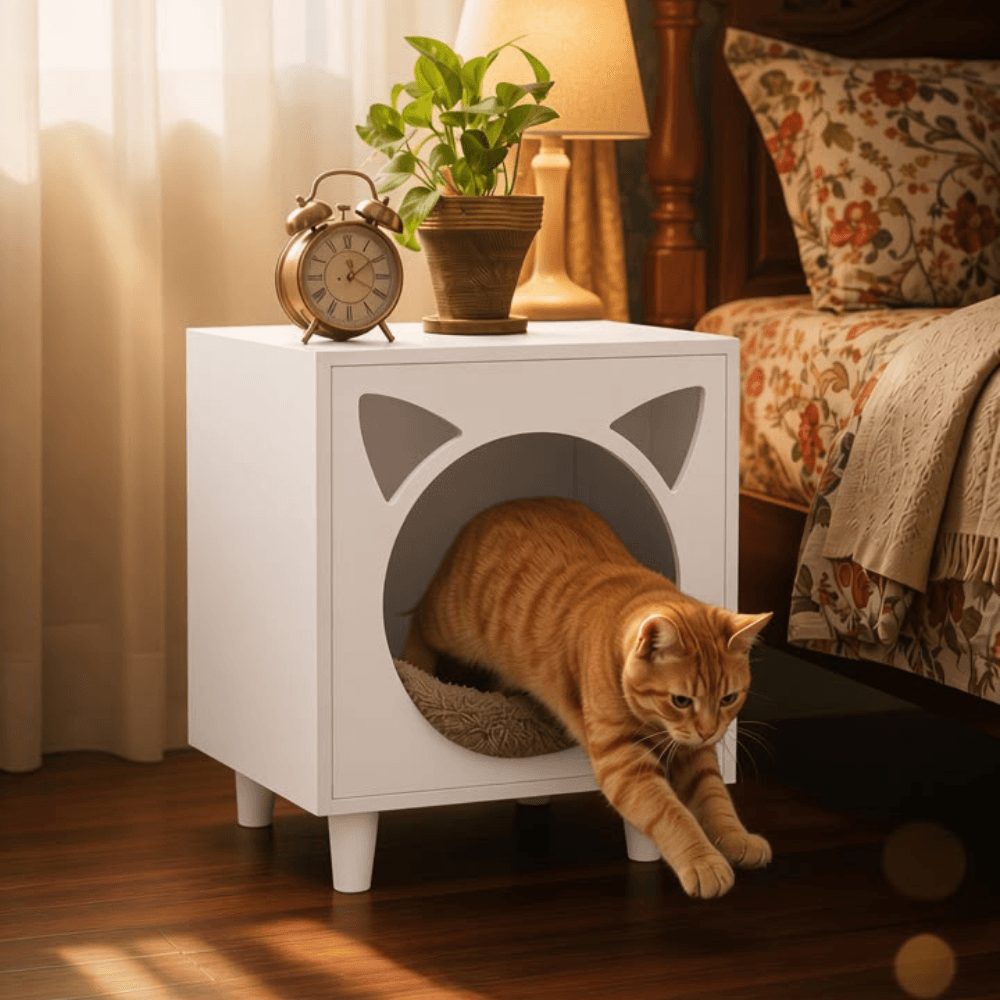 The Imperial Cube Wooden Cat House