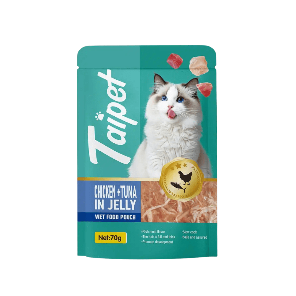 Taipet Cat Pouch Chicken & Tuna in Jelly for All Ages 70g