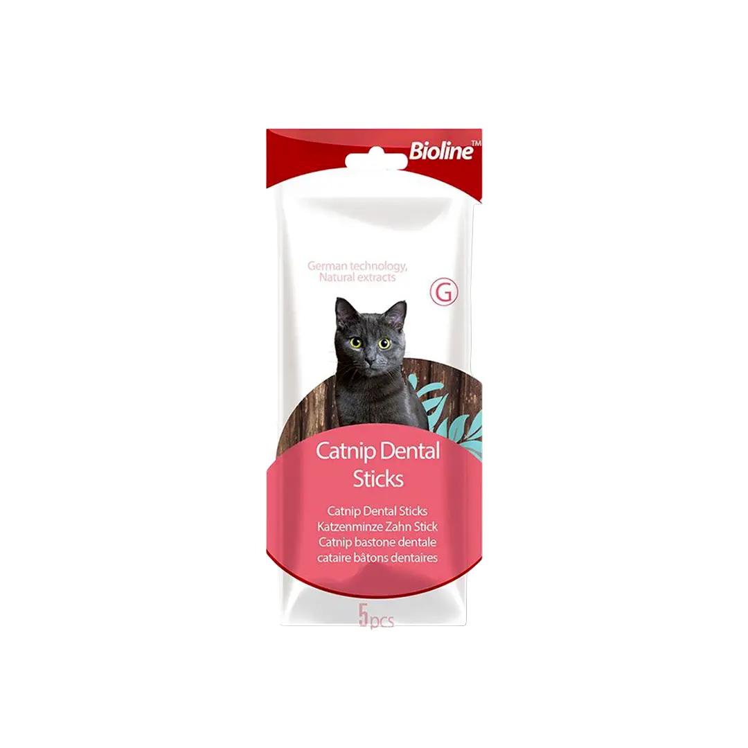 Bioline Teeth Cleaning Catnip Dental Sticks 10g (5 Pieces)