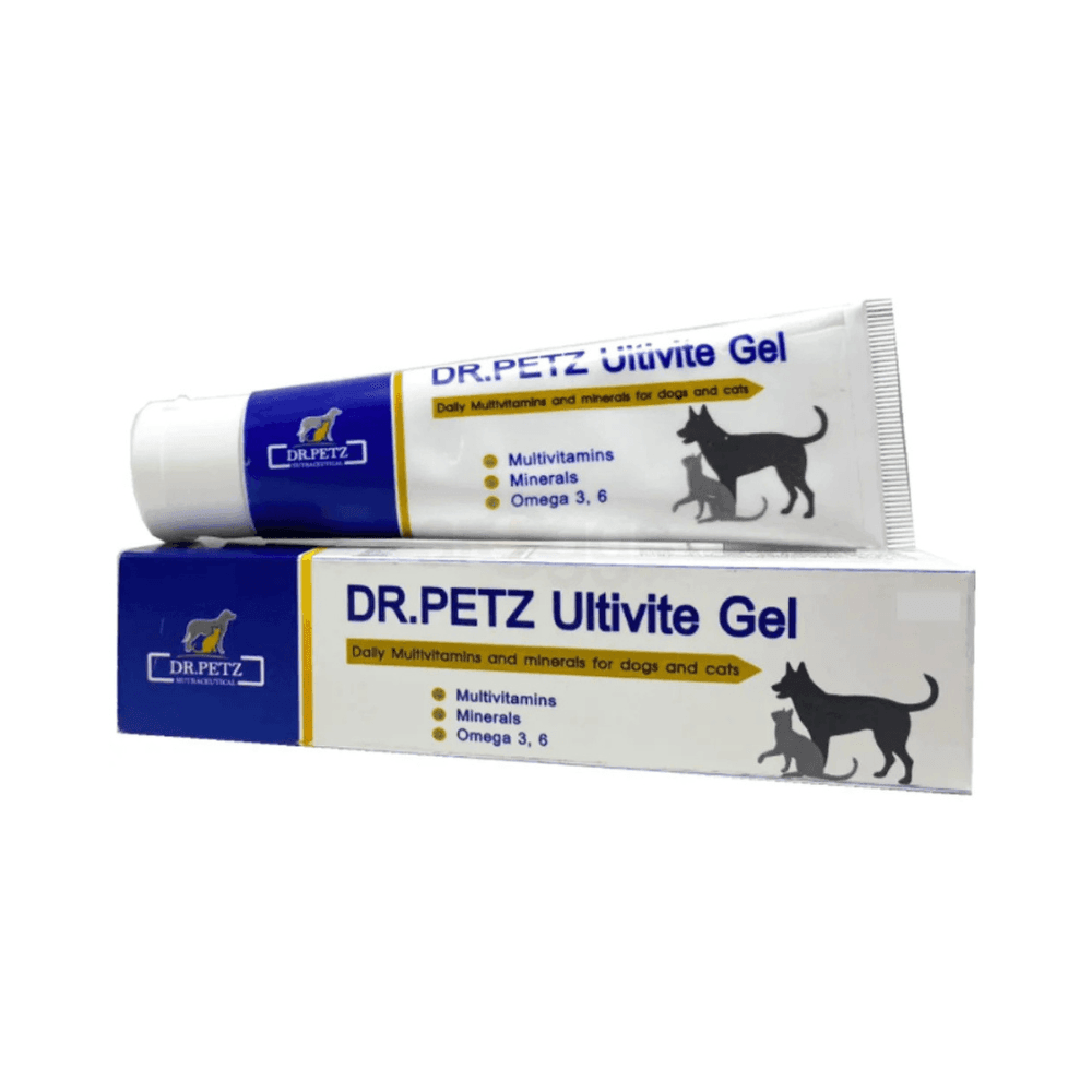 Dr. Petz Ultivite Gel Daily Multivitamins, Minarals & Omega 3, 6 for Cats & Dogs 60g