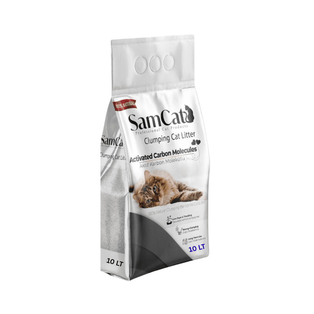 SamCat Clumping Cat Litter Activated Carbon Molecules 10L