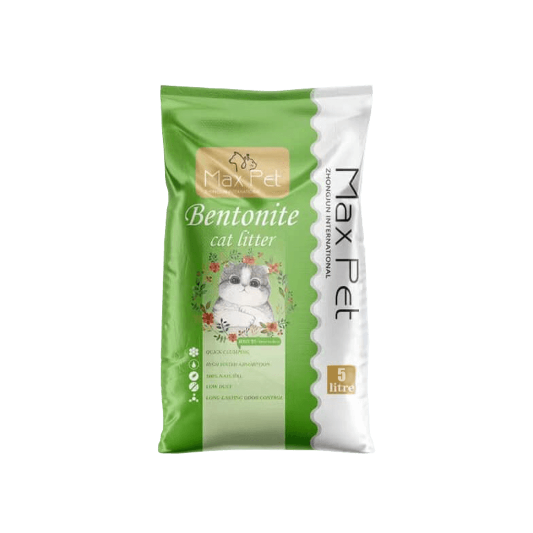 MaxPet Bentonite Cat Litter Apple Green Tea 5L