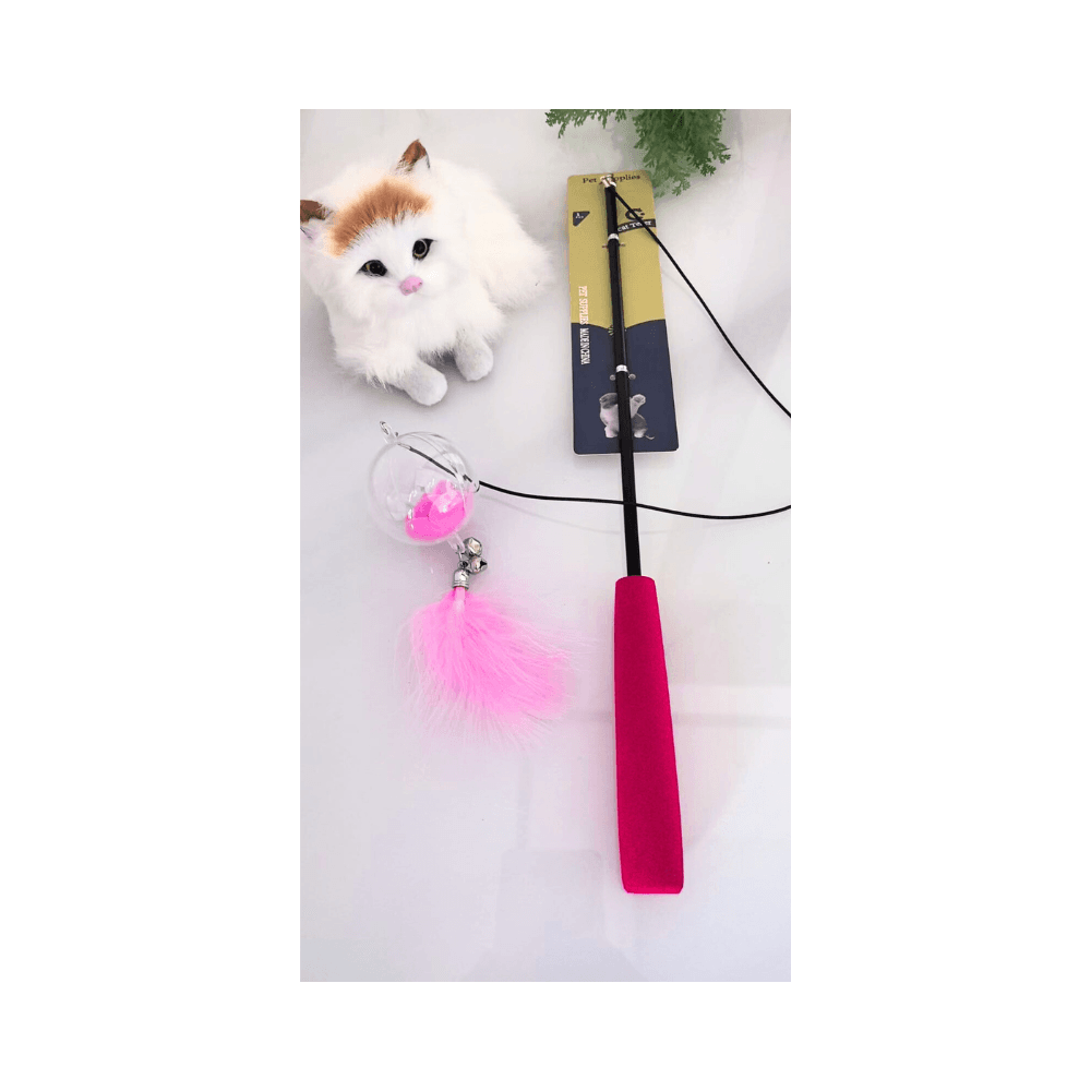 Comfortable Grip Hollow Ball Cat Teaser Toy