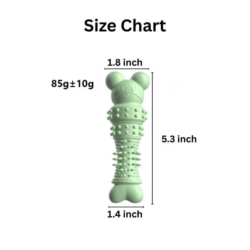 Cute Bear Bone Dog Chew Toy Biting Teething Sticks