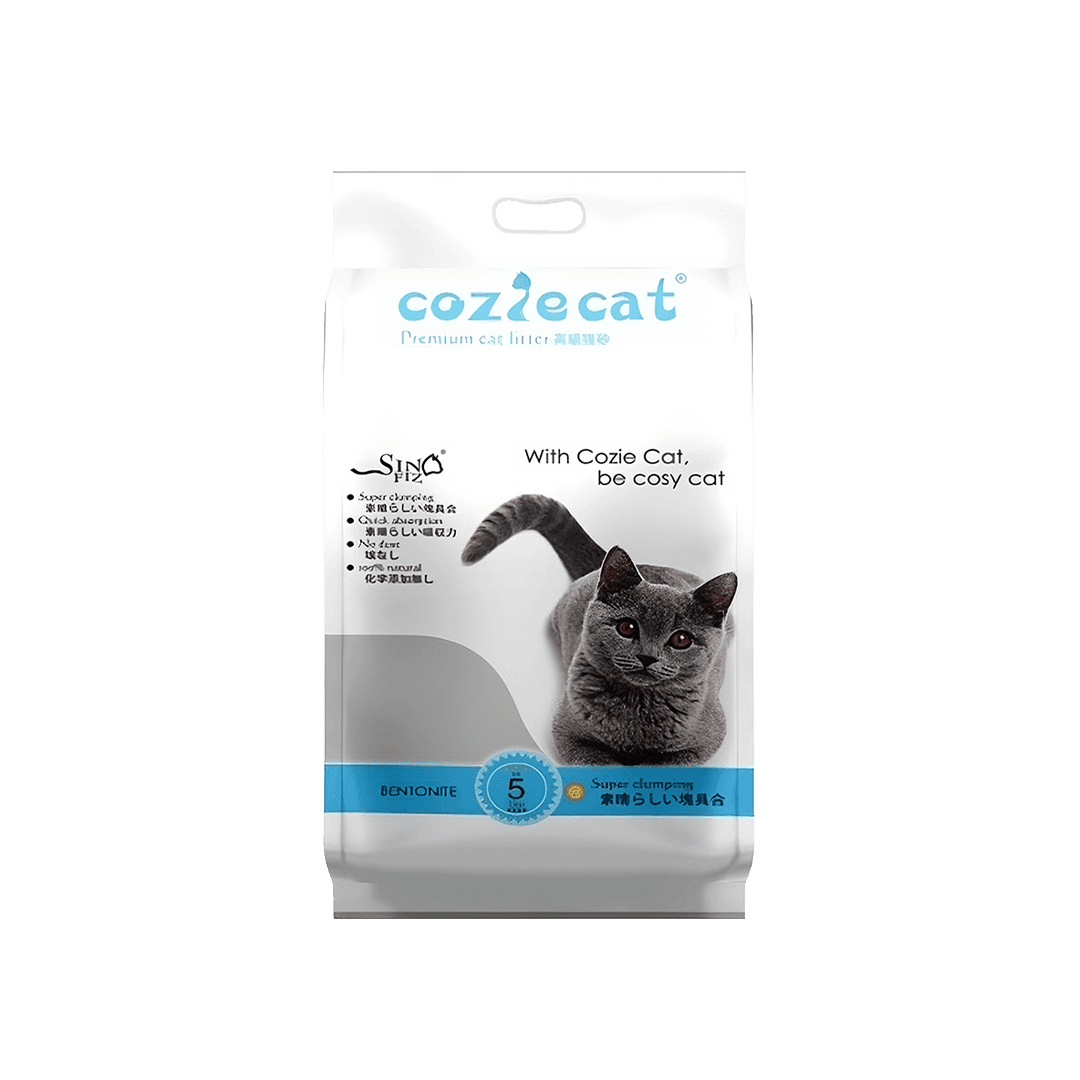 Coziecat Premium Clumping Cat Litter Unscented 5L