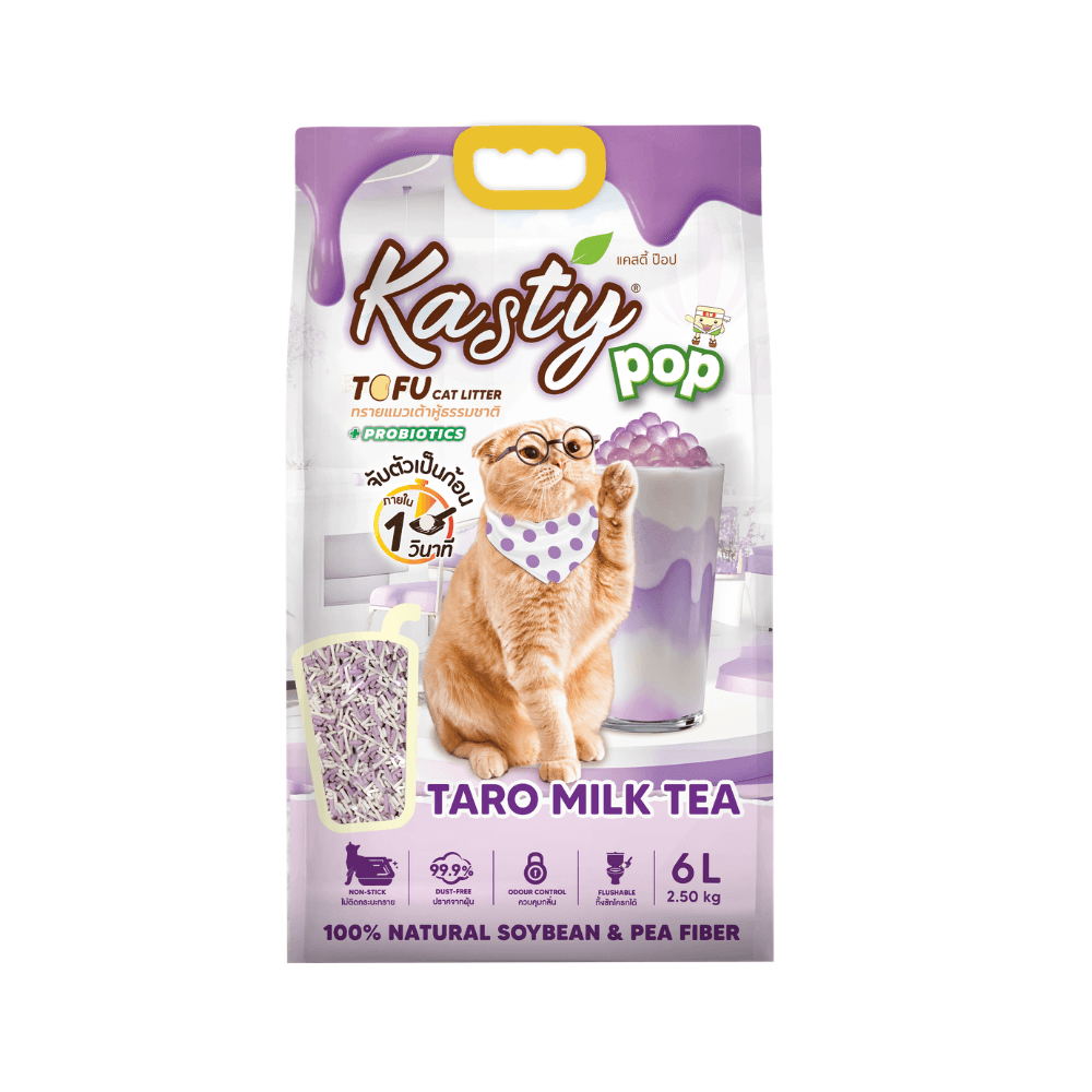 Kasty Pop Tofu Cat Litter Taro Milk Tea 6L