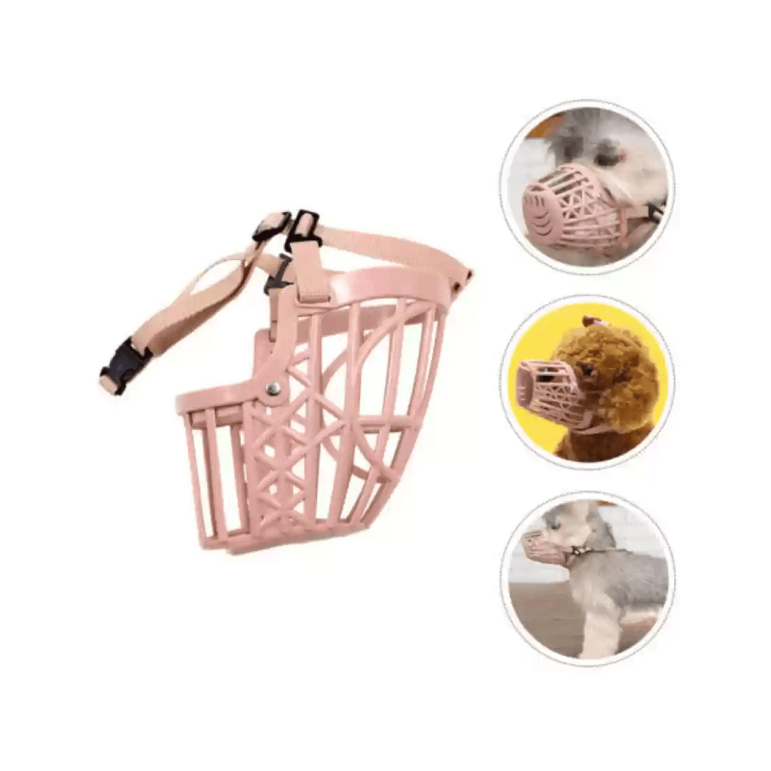 Premium Adjustable Plastic Dog Muzzle Medium