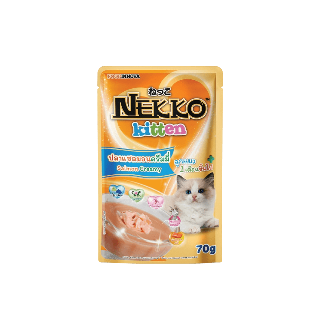 Nekko Kitten Pouch Salmon Creamy 70g