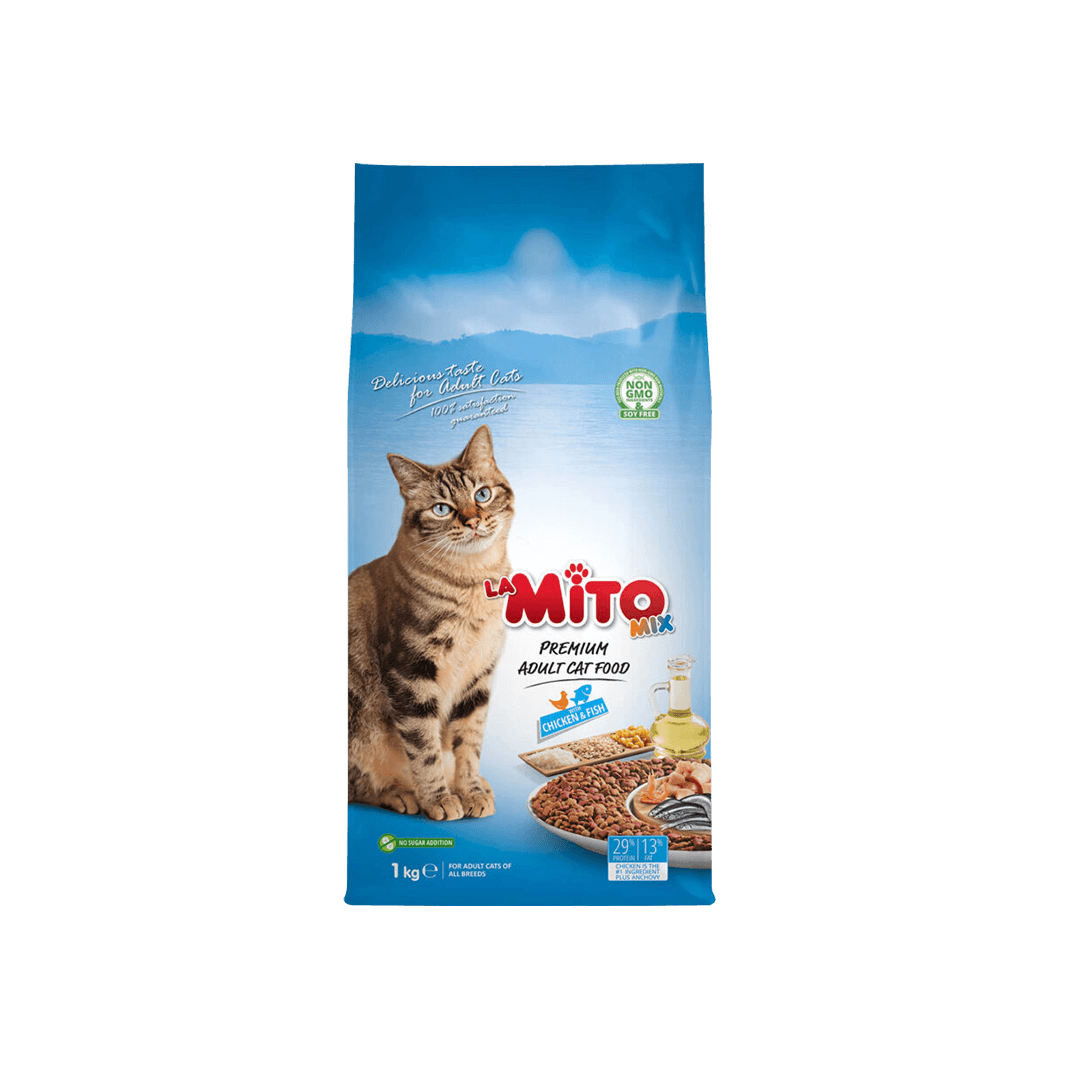 Mito Mix Premium Adult Cat Food Chicken & Fish 1kg