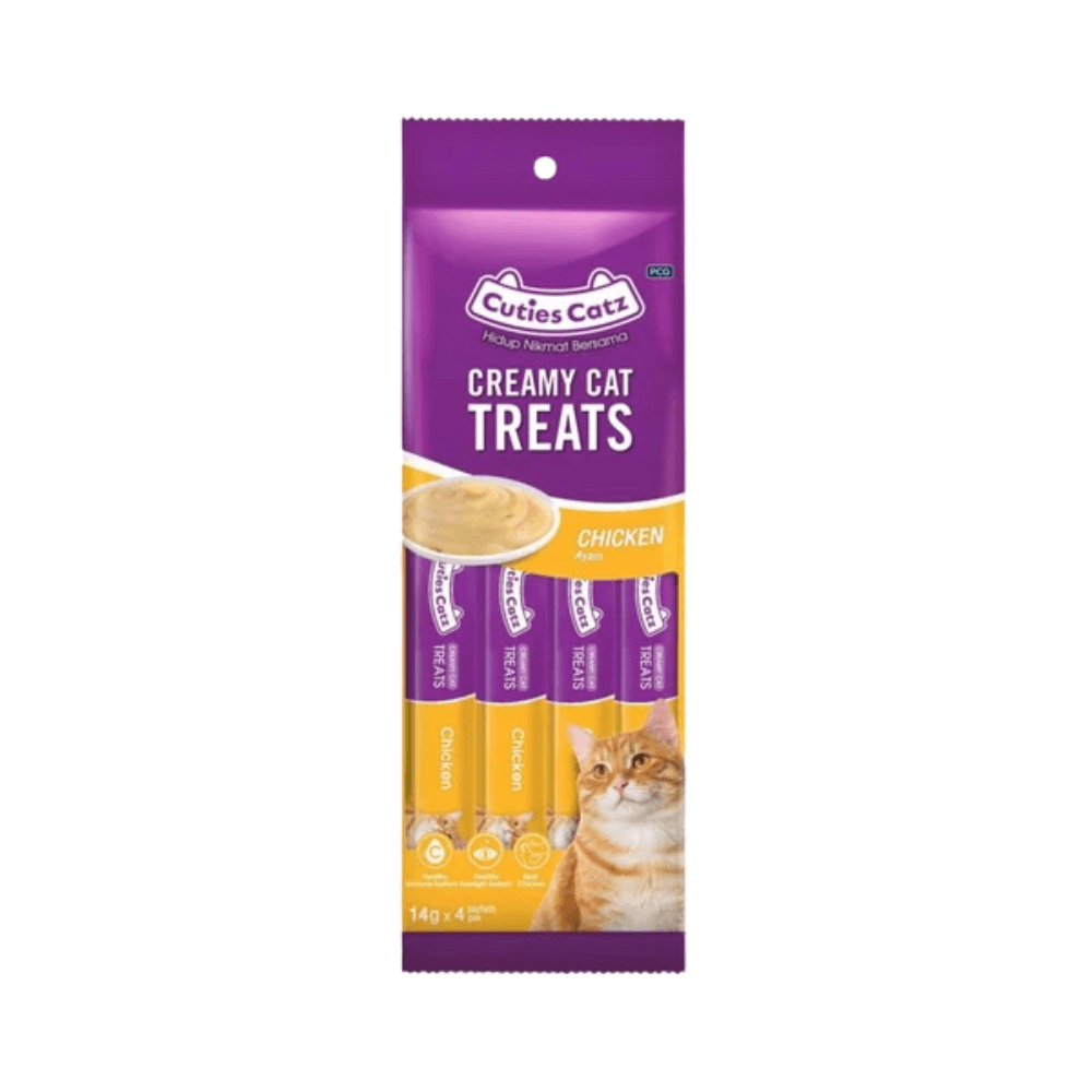 Cuties Catz Cat Treat Chicken 14g*4