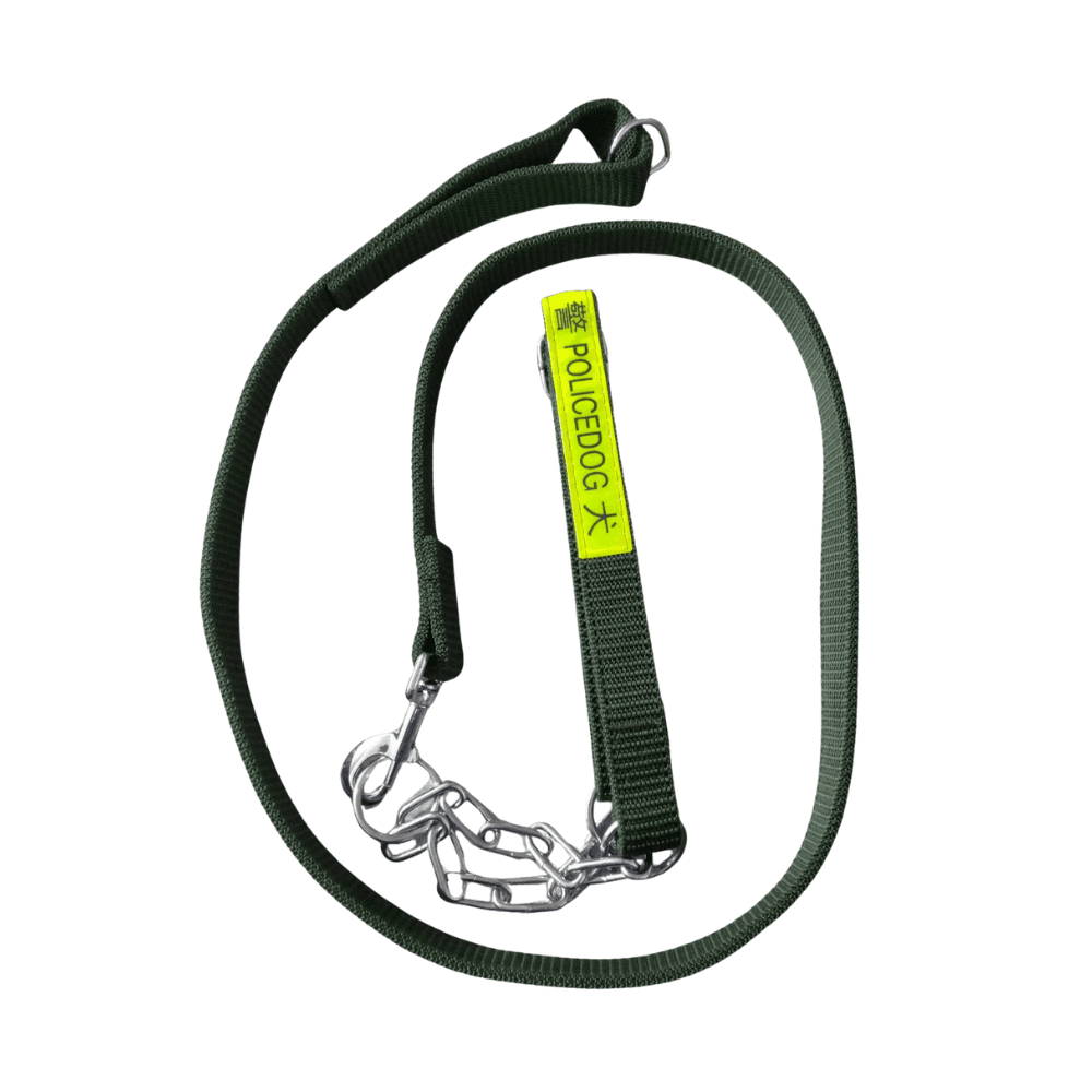 Premium Police Dog Printed Adjustable Harness with Leash