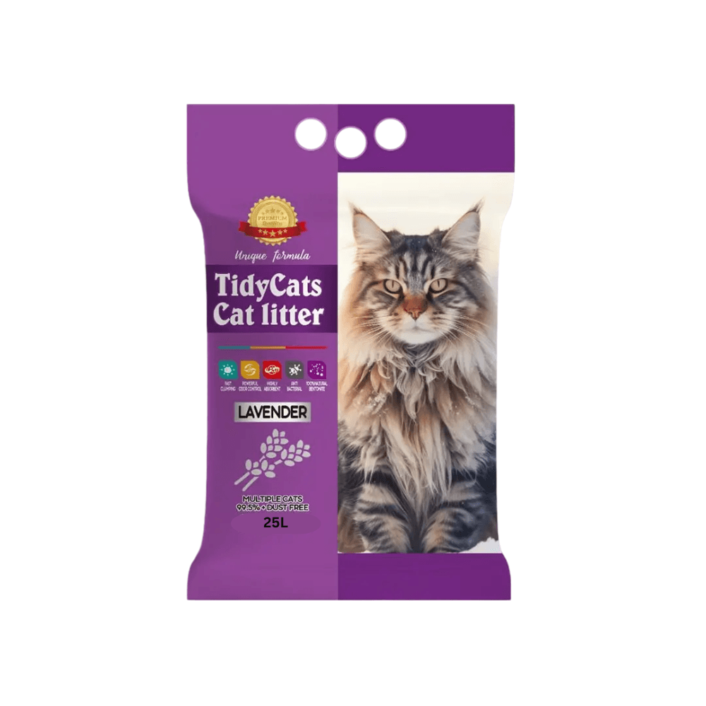 TidyCats Bentonite Cat Litter Lavender 25L