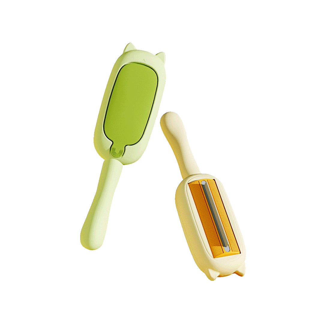 Two Way Push Pull Design Reusable Pet Fur Remover Brush