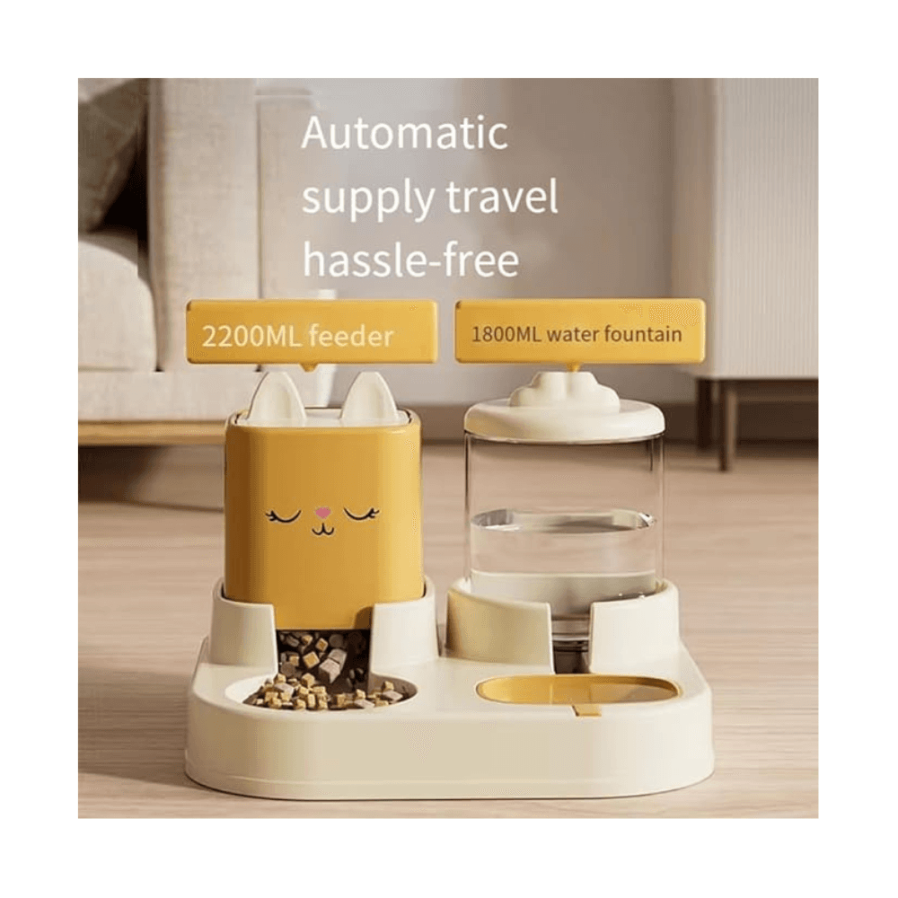 Classy Automatic Pet Feeder and Water Dispenser Set
