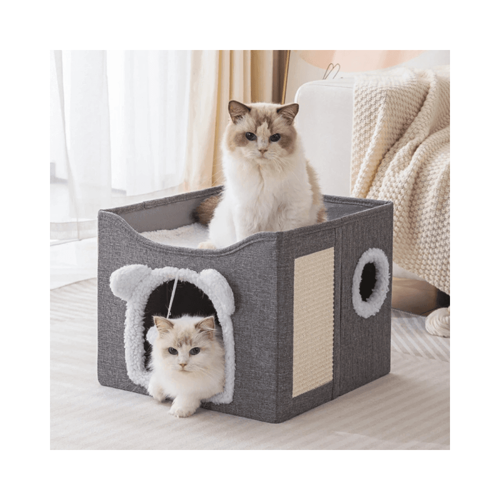 Sophisticated Double Decker Tent House for Cats