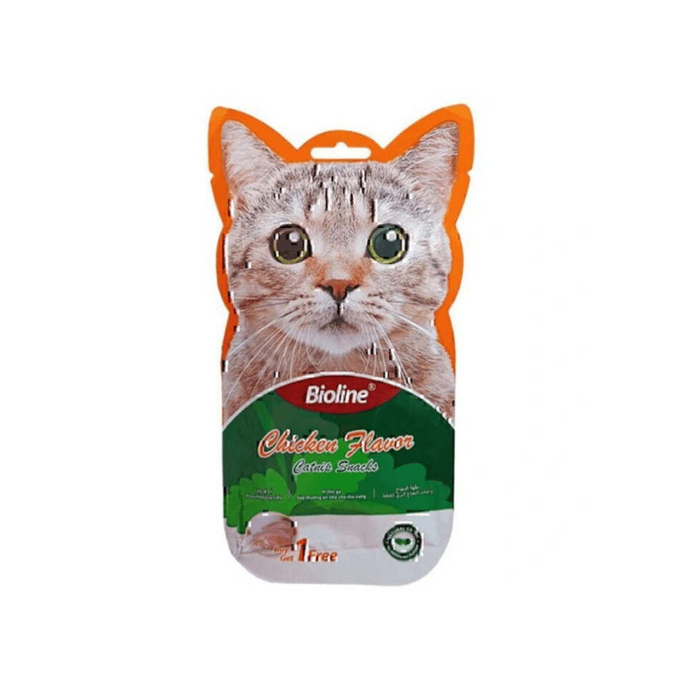 Bioline Catnip Snacks Cat Treat Chicken Flavour 15g*5