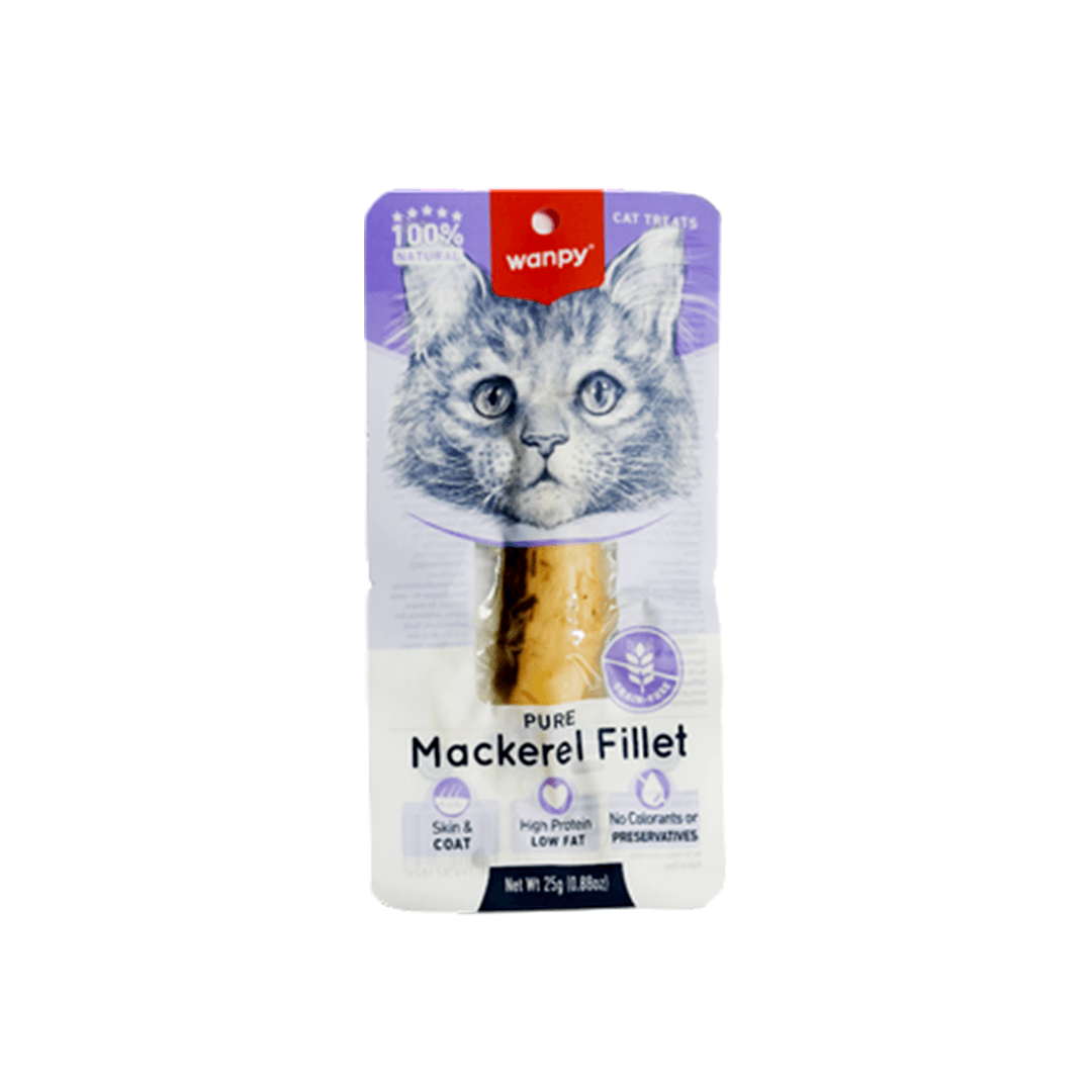 Wanpy Pure Mackerel Fillet for Cats 25gm