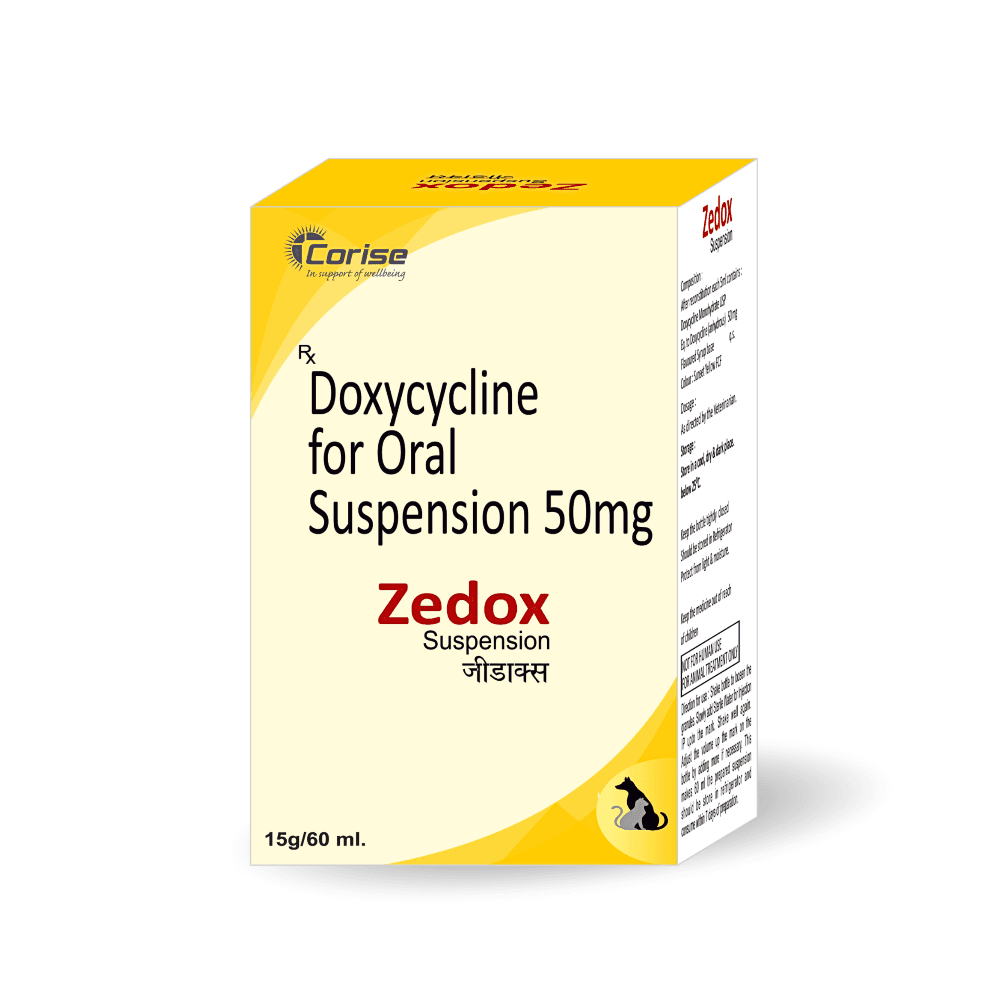 Zedox DoxyCycline for Oral Suspension for Cats & Dogs 60ml