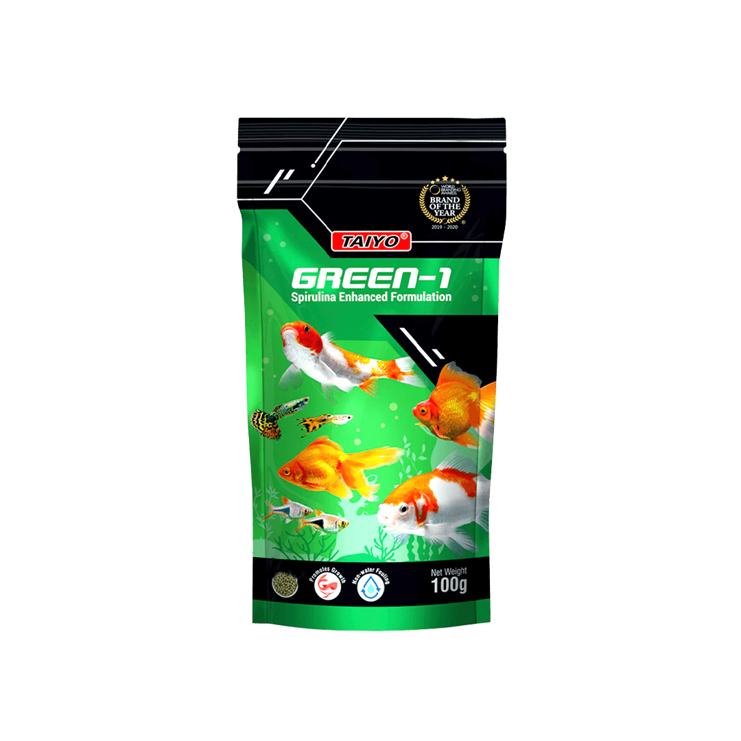 Taiyo Green-1 Fish Food Pouch 100gm