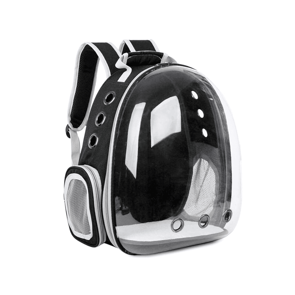 Pet Travel Backpack Carrier Cage Transparent Glass Bag