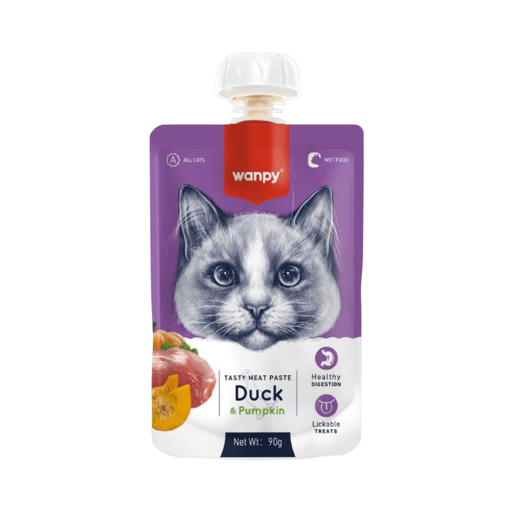 Wanpy Tasty Meat Paste Pouch Duck & Pumpkin 90gm