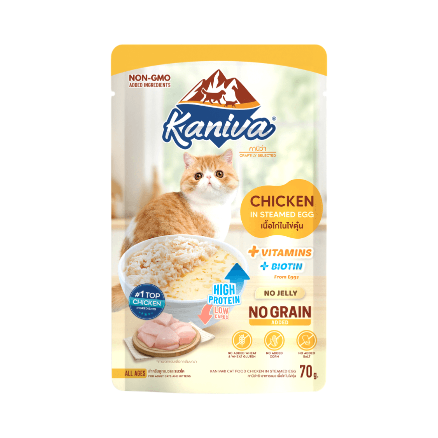 Kaniva Pouch Chicken in Steamed Egg for All Ages 70g