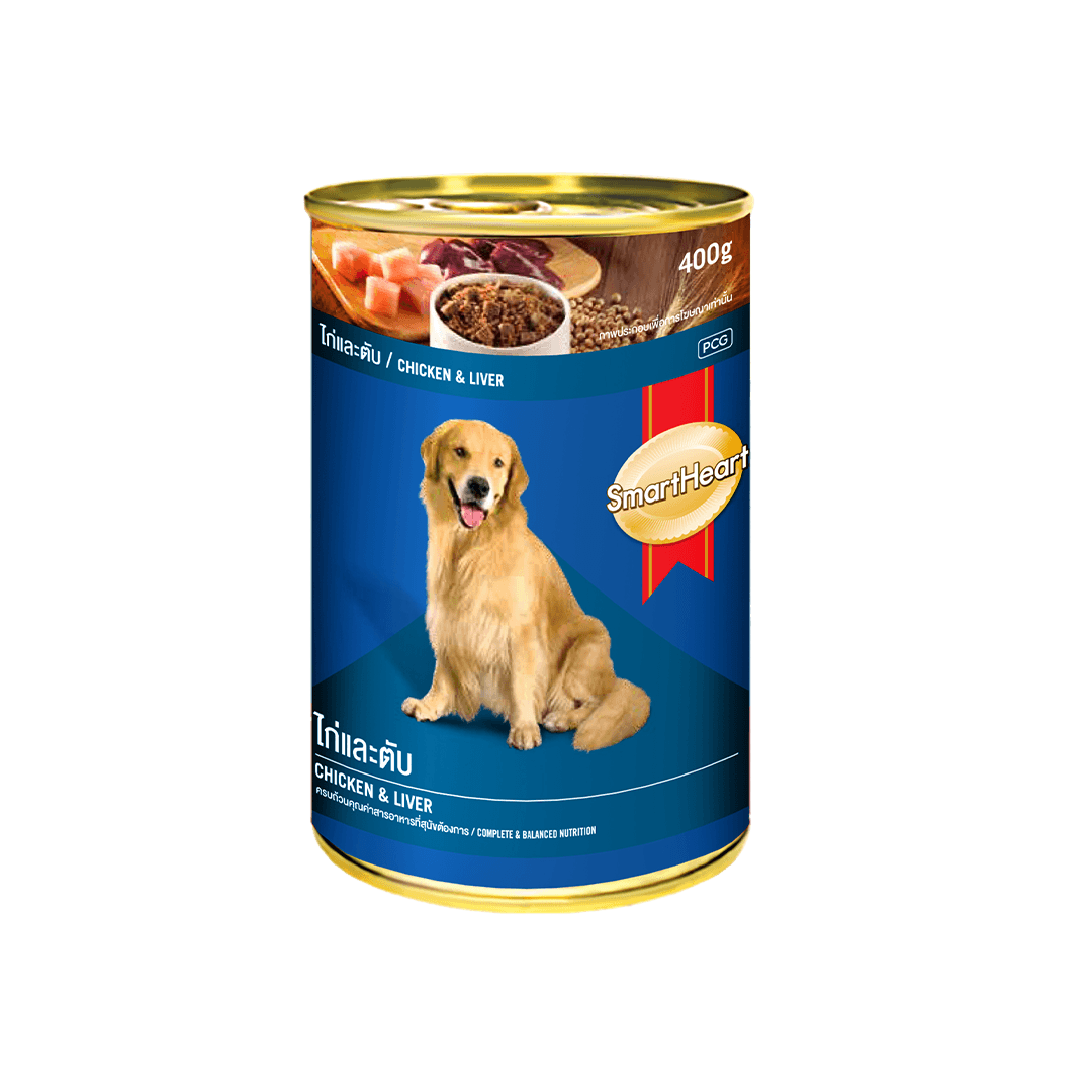 SmartHeart Dog Can Chicken & Liver 400g