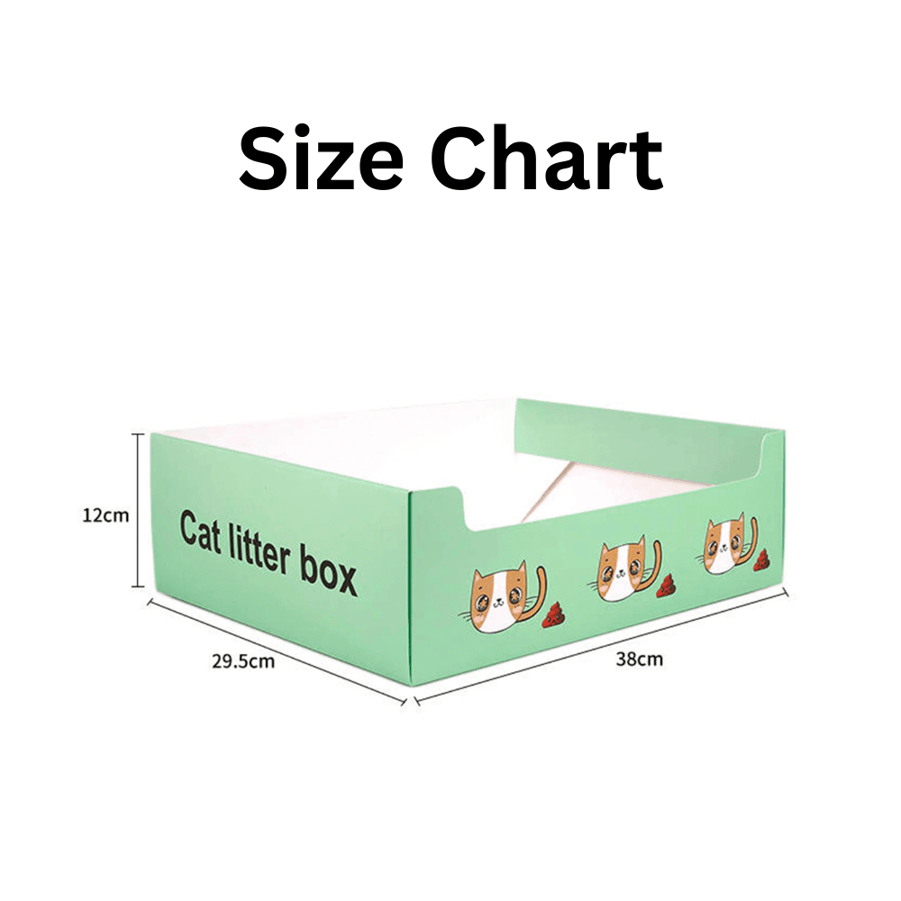 Large Disposable & Portable Folding Cat Litter Box