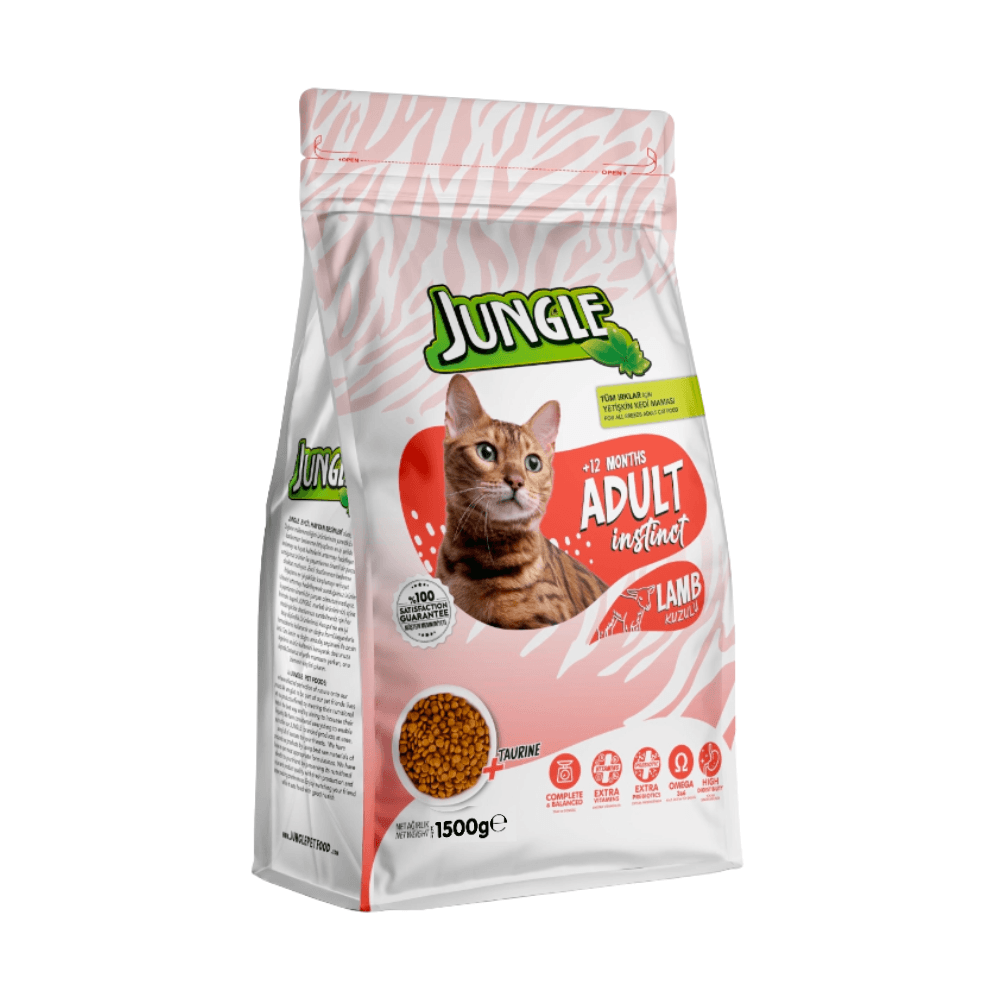 Jungle Adult Dry Cat Food Lamb 1.5kg