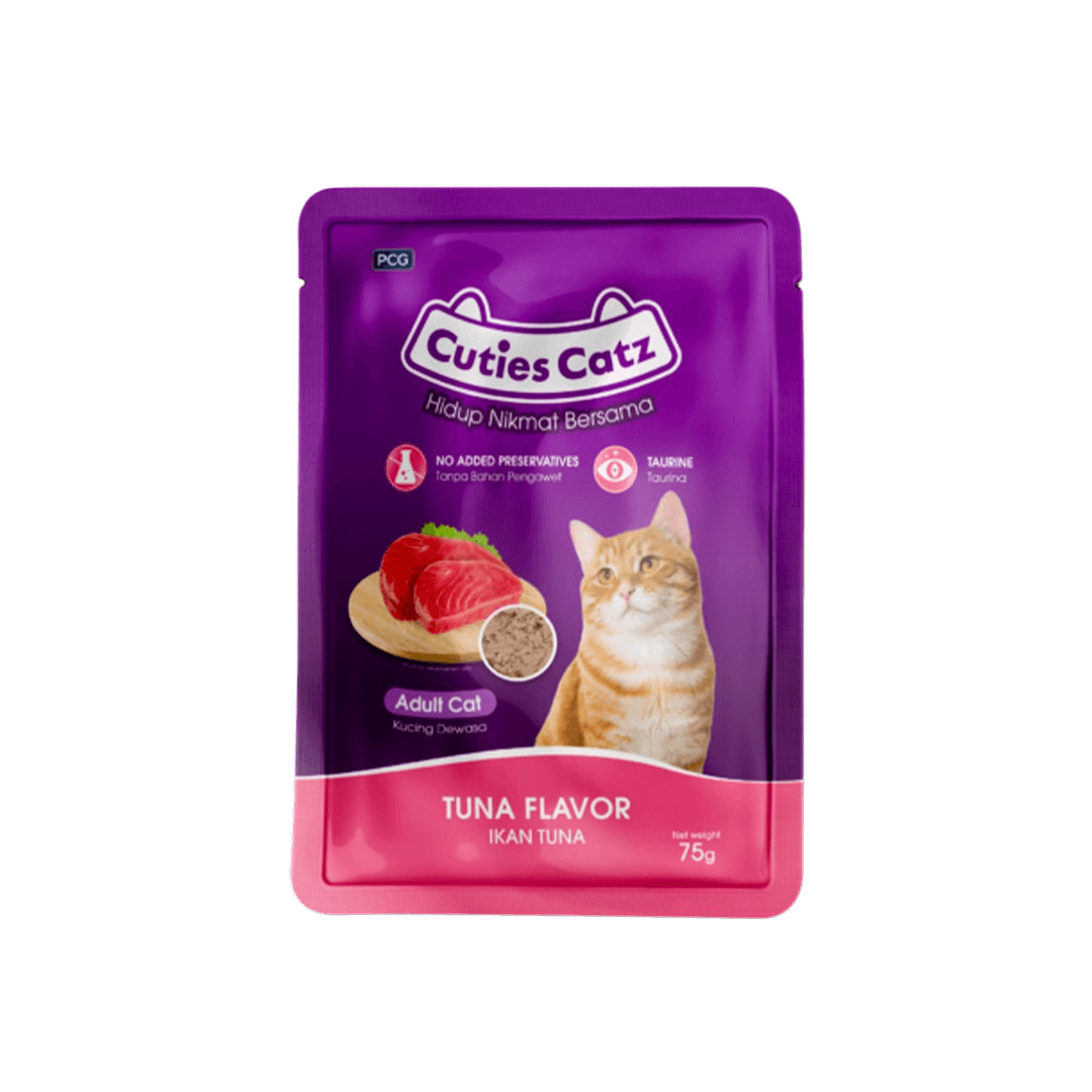 Cuties Catz Adult Cat Pouch Tuna 75g