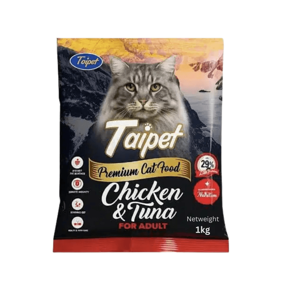 Taipet Premium Adult Cat Food Chicken & Tuna 1kg