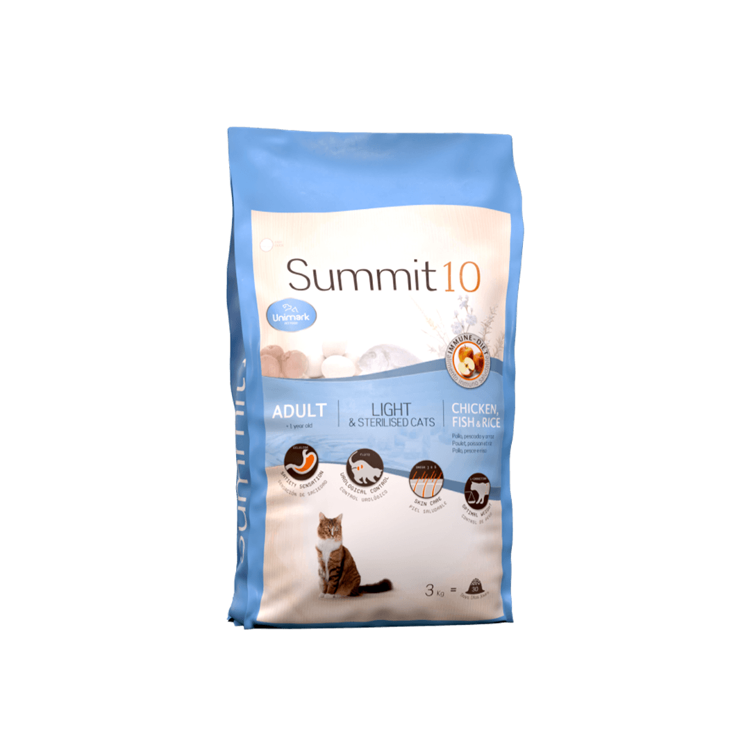 Summit 10 Adult Cat Food Light & Sterilised 3kg