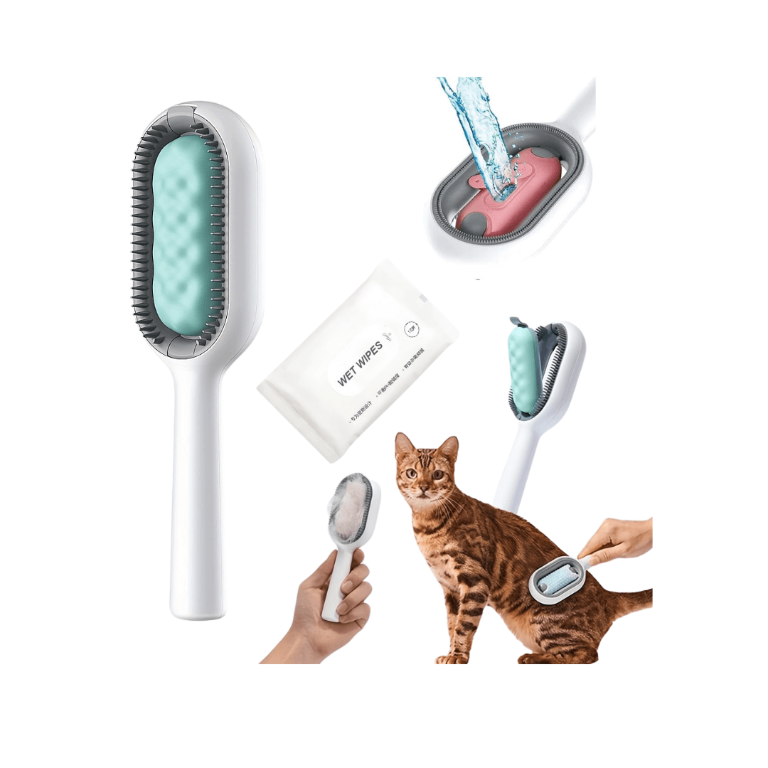 3-in-1 Cat Long Fur Remover Brush for Cats and Dogs