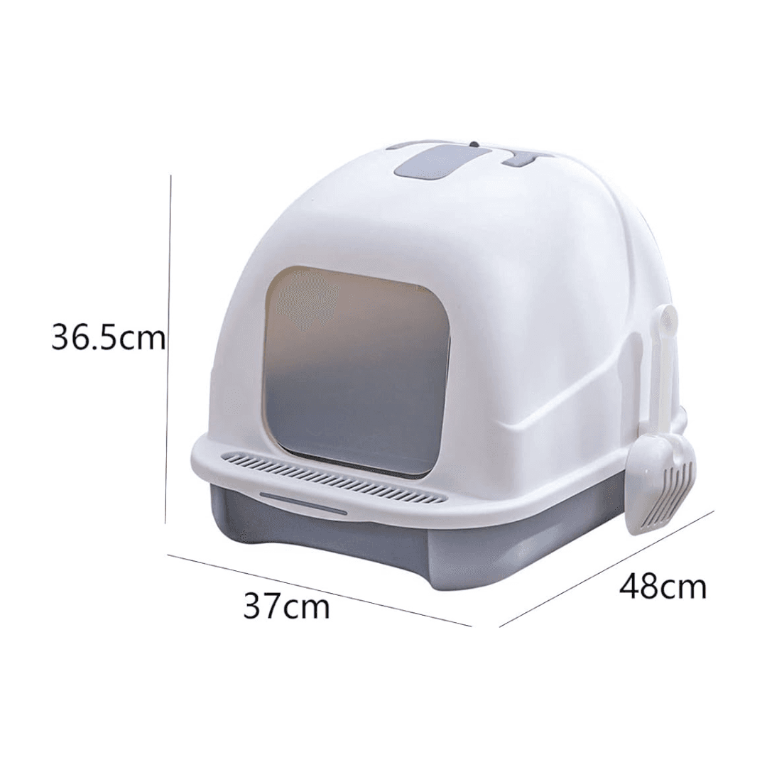 Fully Enclosed Large Splash Proof and Odor Resistant Litter Box