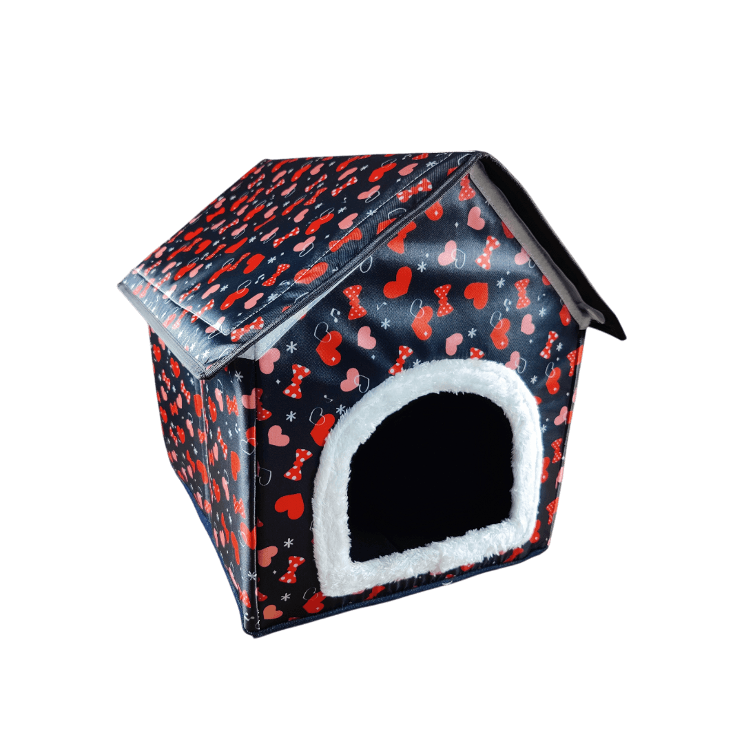 Medium Foldable Soft Square Shape Pet Cat House