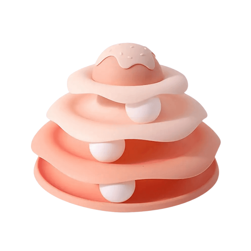 Ice Cream Design Cat Tower Toy with Ball