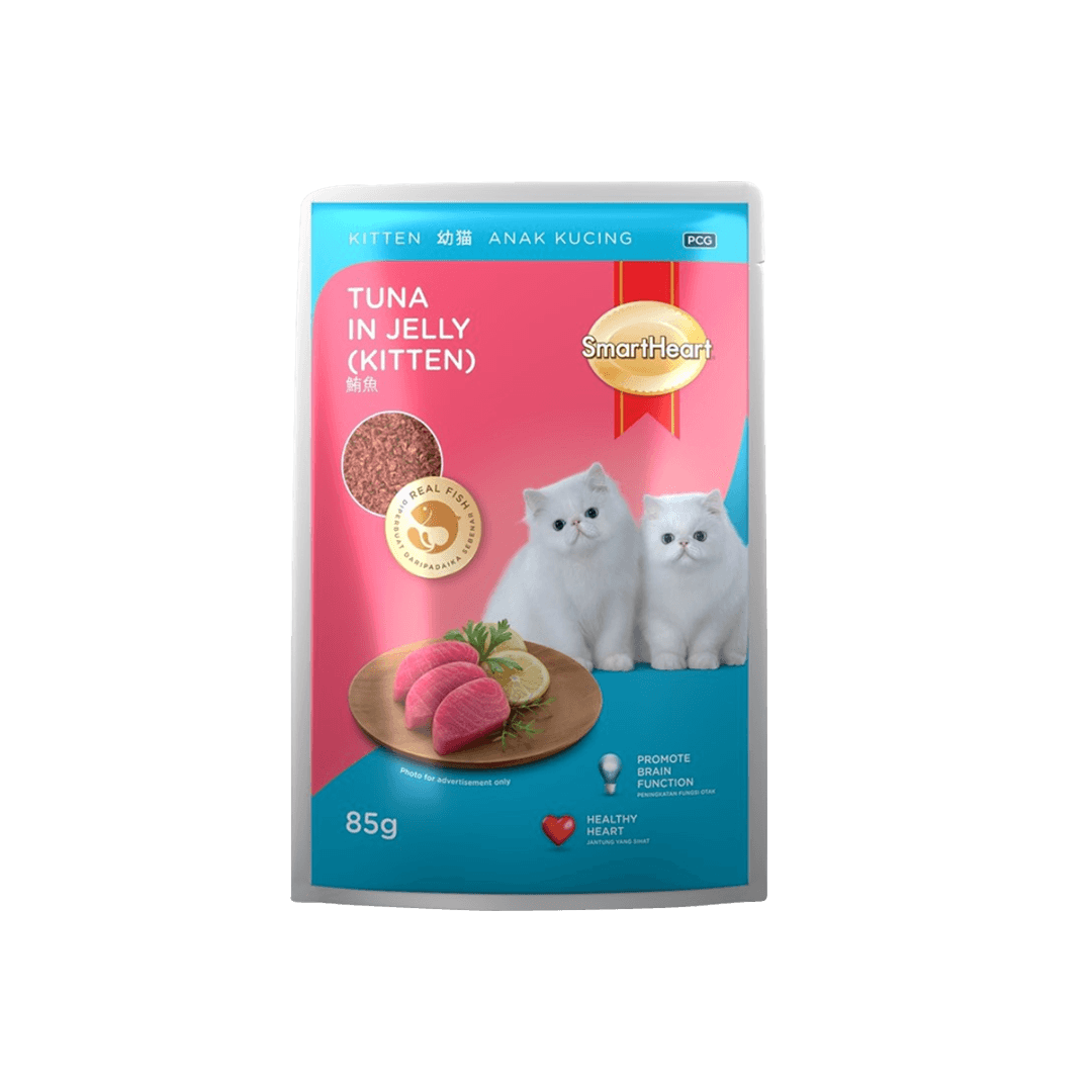 SmartHeart Cat Pouch Kitten Tuna in Jelly 85g