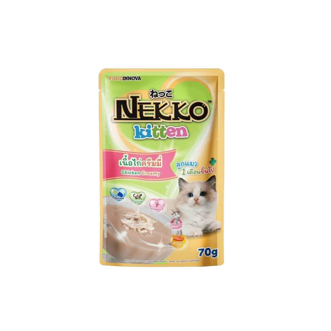 Nekko Kitten Pouch Chicken Creamy 70g