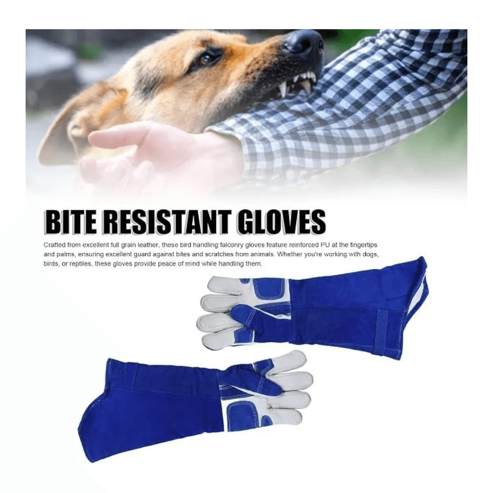 Premium Multi-Purpose Animal Handling Gloves – Anti-Scratch & Bite Protection (Both hands)