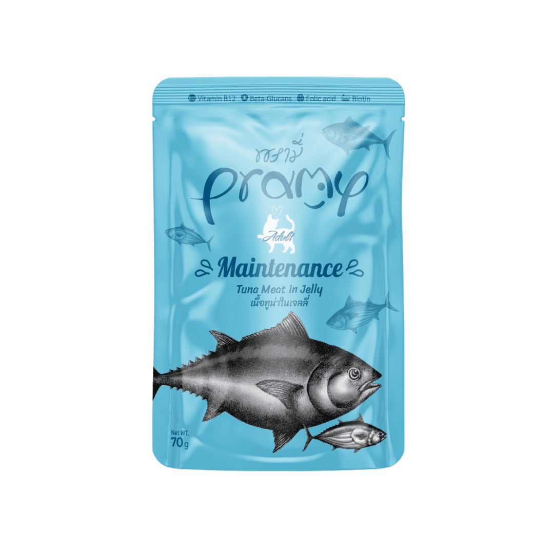 Pramy MAINTENANCE Pouch Tuna Meat in Jelly for Adult 70g