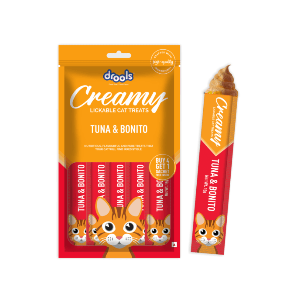 Drools Creamy Cat Treat Tuna & Bonito 5 Sticks Pack 75g