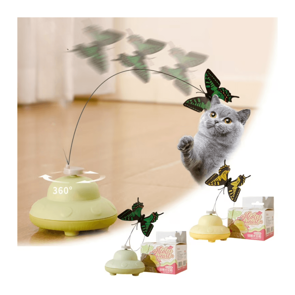 Automatic Rotating Flying Butterfly Cat Toy
