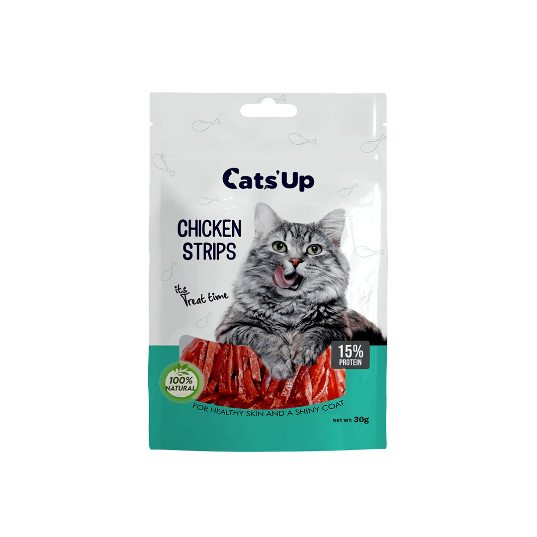 Cat’s Up Real Chicken Strips Cat Treat 30gm