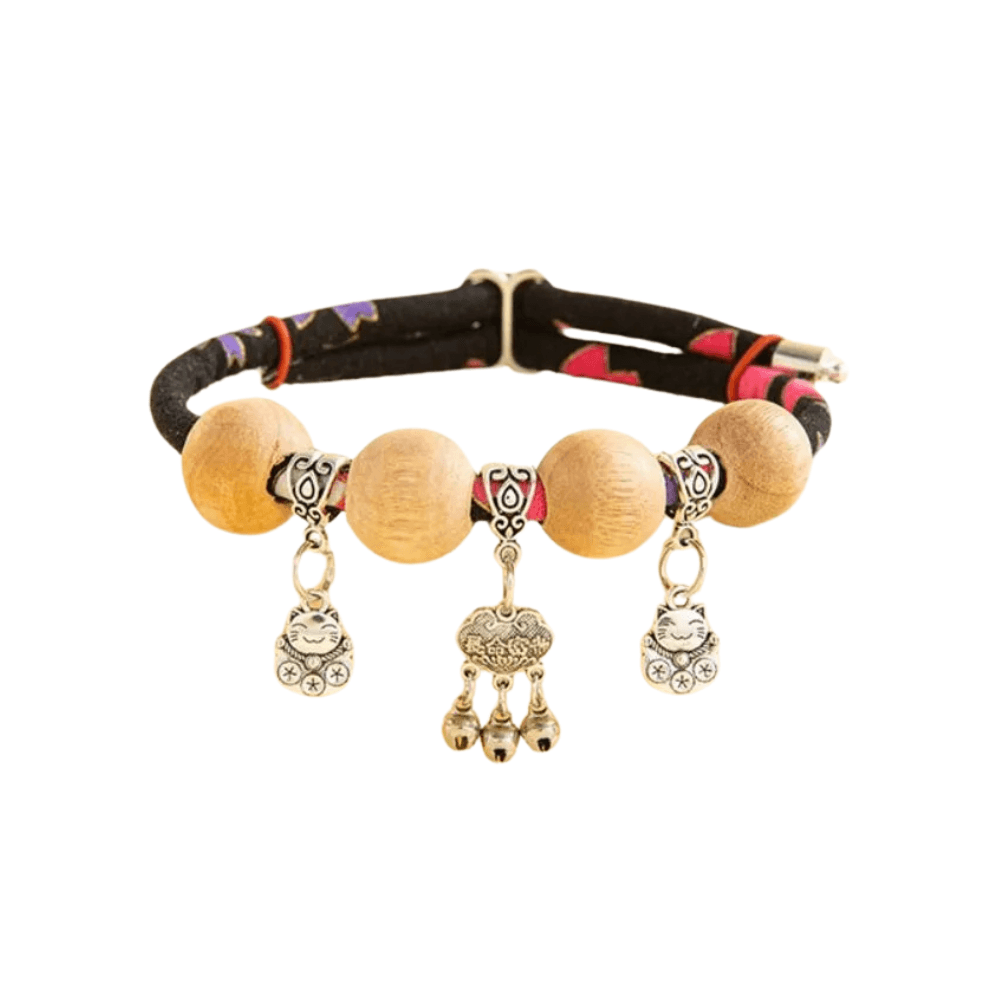 Premium European Style Printed Collar Belt with Bell