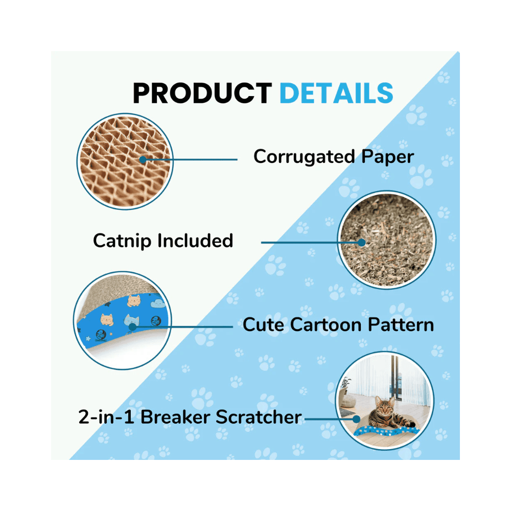 Full Wave Curved Cat Scratcher Board