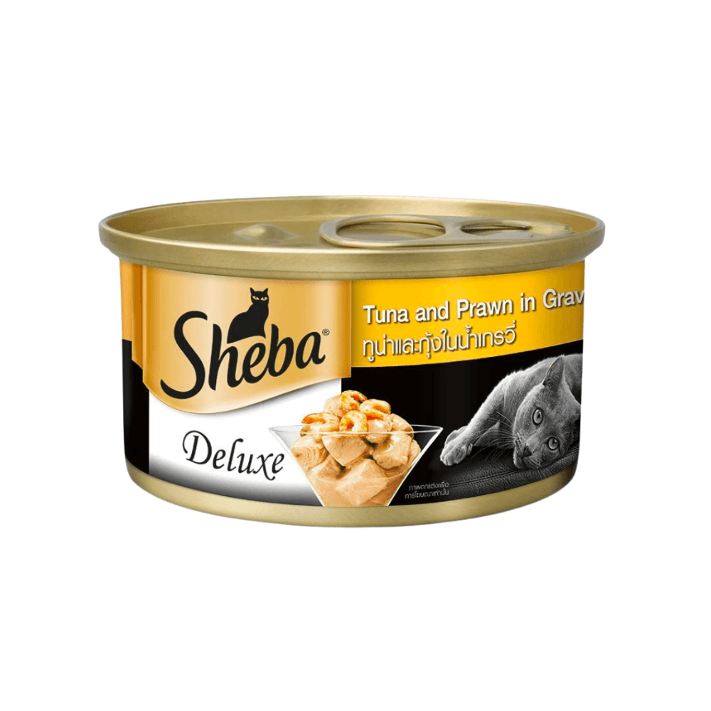 Sheba Deluxe Can Tuna & Prawn in Gravy 85g