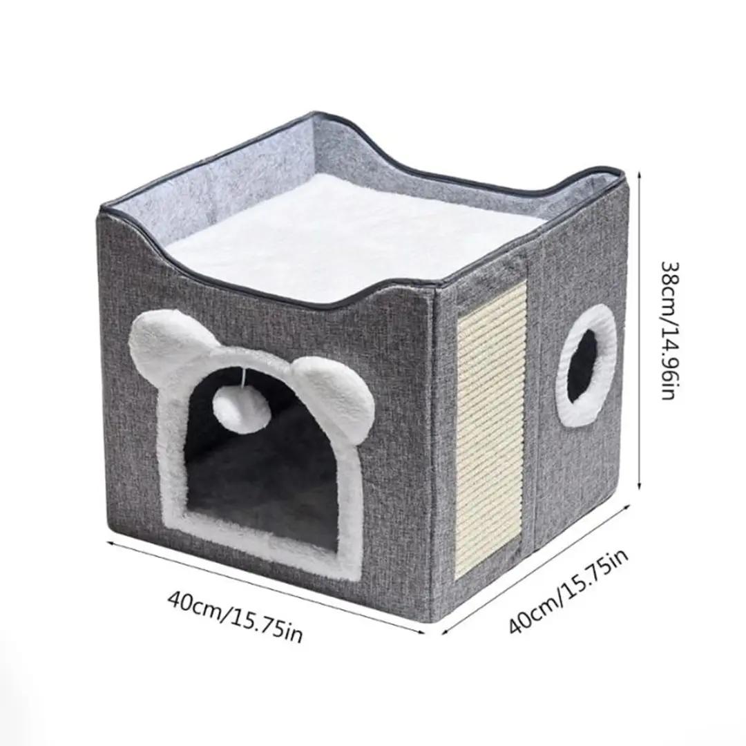 Sophisticated Double Decker Tent House for Cats