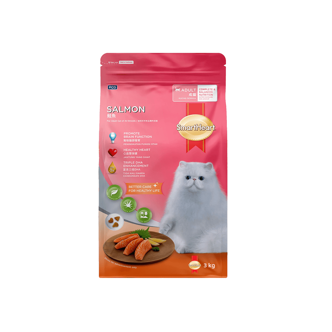 SmartHeart Adult Cat Food Salmon 3kg