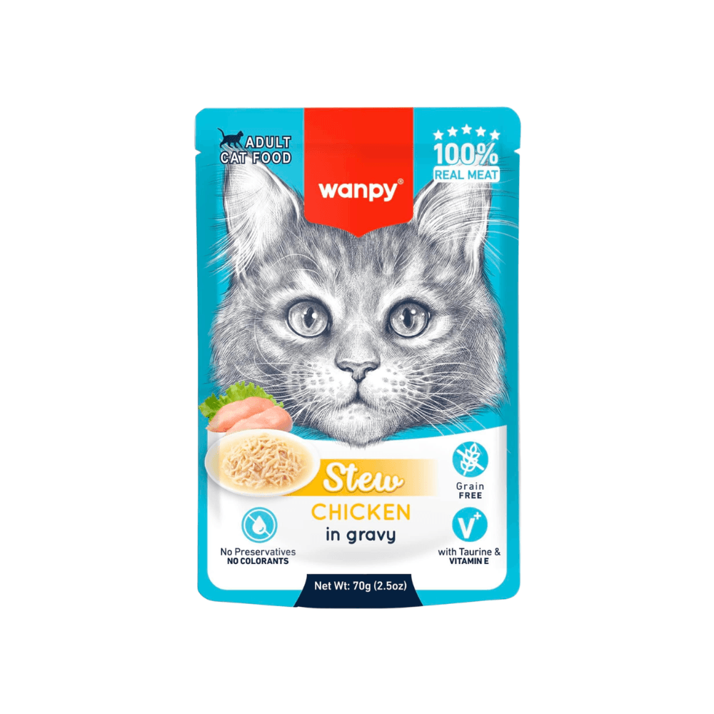Wanpy Stew in Gravy Pouch Adult Chicken 70gm